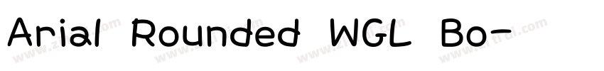 Arial Rounded WGL Bo字体转换